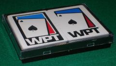 Box of WPT plastic playing cards