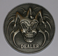 Twisted Joker dealer button