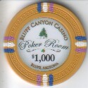 Bluff Canyon Casino poker chip