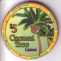 Coconut Tree poker chip image