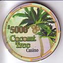 Coconut Tree poker chip image