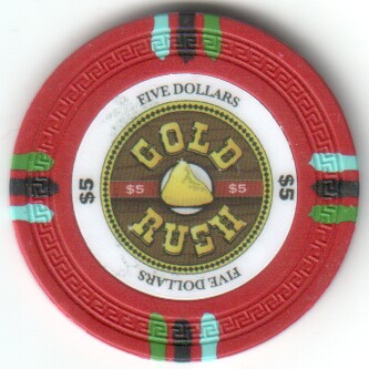 Gold Rush poker chip