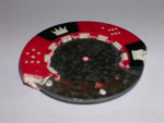 Poker chip metal insert