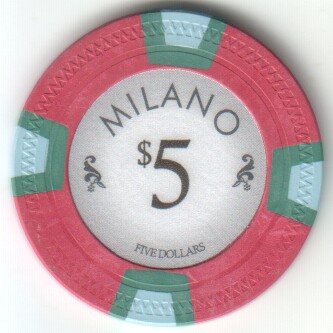 Milano poker chip