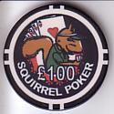 Squirrel Poker chip