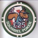 Squirrel Poker chip