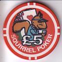 Squirrel Poker chip