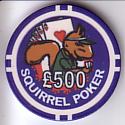 Squirrel Poker chip