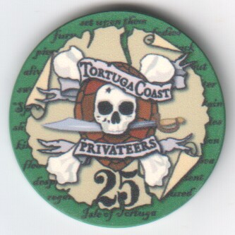 Tortuga Coast Privateers poker chip